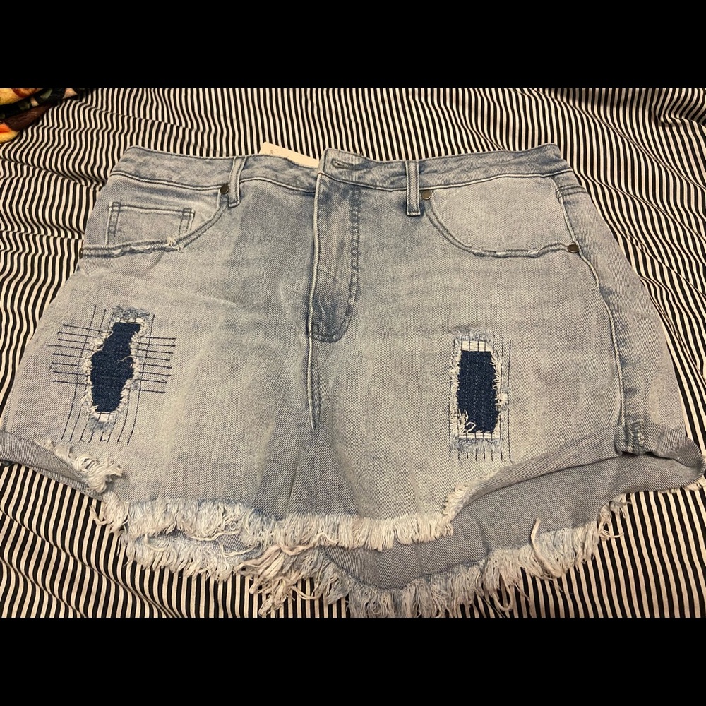 Denim shorts
